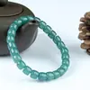Pulseira de contas redondas de água azul transparente gelo 10mm DIY pulseira pequena fresca feminina pulseira de jade feminina fonte ao vivo