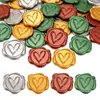 60 piezas de pegatinas variadas de lacre para invitaciones de boda, sobres y sellos de regalo