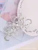 Pente para Cabelo de Noiva Feminino Nicho Joias para Vestido de Casamento Ins Versátil de Alta Qualidade Acessórios de Cabelo Flor de Diamante Pente para Cabelo