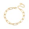 Pulseira Simples Versátil Estilo Europeu e Americano para Mulheres, Aço Titânio, Cor Dourada, Luxo Leve, Design de Nicho, Não Desbota, Exclusivamente para Vendas Transfronteiriças