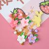 Rama de flor de durazno de colores brillantes, accesorios de resina, accesorios de bricolaje con pegamento en crema, decoración, material hecho a mano, funda para teléfono móvil