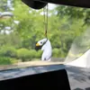 Colgante de pato asado que cambia de color para coche, creativo colgante de pato para espejo retrovisor, decoración de interiores de coche popular en Internet