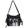 2025 Bolso de Estudiante Versátil Transparente de Estilo Japonés de un Solo Hombro, Fresco y Elegante Bolso Escolar de Estudiante de Gran Capacidad