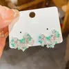 Brincos Geométricos de Prata com Laço Vazado de Cristal, Frescos para o Verão, Modernos, Únicos, de Nicho, Elegantes de Alta Qualidade