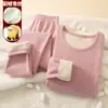 Venta al por mayor del fabricante Conjunto de Ropa Interior Térmica de Visón Cachemir Seda para Hombres y Mujeres, Ropa Térmica de Pareja Otoño e Invierno