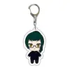 Atacado de Anime Jujutsu Kaisen Mercadoria de Anime Feito por Fãs Versão Q Chaveiro de Acrílico Transparente Dupla Face Bidimensional Transfronteiriço