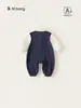 Ropa para Niños Bangxuan Conjunto de Otoño para Niños, Mameluco Estilo Academia, Falso Dos Piezas Traje de Gateo para Bebés Niños de Manga Larga