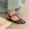 Nueva Colección Verano 2026: Sandalias romanas abiertas, de tacón bajo y cómodas para el trabajo, con un diseño retro y versátil