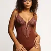 Body de encaje calado transfronterizo europeo y americano para Amazon, Sexy, Moldeador corporal, Control de abdomen, Elevador de glúteos, Moldeador corporal, Tallas grandes, Moldeador corporal