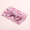 Banda para el pelo de bebé con lazo estampado estilo bohemio creativo de gran venta en Europa y América, accesorios para el cabello de nailon súper suave para niños.