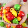 Frutas y Verduras Mini de Simulación al por Mayor Personalizadas Manzanas Pequeñas Fresa Maíz Accesorios de Fotografía Juguetes para Parques Infantiles