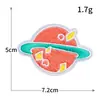 Etiqueta de Bordado por Computadora Serie Planetas del Universo Parche de Tela Aplicación de Bordado de la Tierra Accesorios para Ropa Parche Insignia DIY
