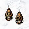 2026 Venta Caliente Transfronteriza Nuevos Pendientes de Moda para Fiesta de Halloween Calavera Acrílico 2D