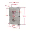 Abrazadera de tubo de aleación de aluminio de alta resistencia GB, abrazadera doble superior e inferior, abrazadera de fijación, soporte de agua, abrazadera doble de aleación de aluminio