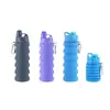 Venta Caliente Transfronteriza Creativo Silicona Plegable Taza de Agua Resistente a Altas Temperaturas Botella de Agua Deportiva 500ml Portátil Regalo Taza de Agua