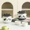 Set de Té Portátil para Viaje Panda Tetera Una Olla Dos Tazas Taza Rápida Souvenir Logo Reunión Anual de la Empresa