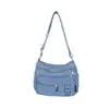 Bolsa de mujer para comercio exterior transfronterizo 2026 nuevo modelo bolso de hombro vaquero casual vintage lavado bolso cruzado venta al por mayor de bolsos de mujer