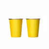 Taza de Acero Inoxidable de Alto Valor de Color para Beber Directamente, Material de Grado Alimenticio 304, Taza Desechable de Acero Inoxidable