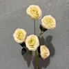 Rosas de burbuja de 5 cabezas, rosas artificiales de múltiples cabezas, decoración de bodas y hogar, venta al por mayor