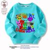 Nova Roupa para Festival de Música Sprunki Jogo Rhythm Box Moletom de Algodão Felpudo Outono e Inverno para Crianças e Estudantes