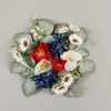 Porta-Velas Flor de Margarida Artificial para Dia da Independência Transfronteiriço Anel de Vela Decoração de Mesa de Jantar em Casa Festa de Feriado Ornamento