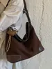 Bolsa tote patchwork de camurça retrô, mais vendida internacionalmente, grande capacidade, estampa de leopardo, adequada para o dia a dia e pode ser carregada como bolsa de ombro ou bolsa transversal