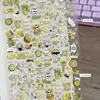 [Versión Q de Hou Minghao] Pegatina con relieve de nariz pequeña, diseño de pelaje de mono, palo de animar impermeable DIY creativo y popular de color verde