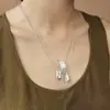 Collar Bolsa de la Suerte Estilo Ins Japonés y Coreano del Mismo Estilo del Blogger Chapado en Cobre y Plata Diseño Minimalista de Nicho Collar Versátil