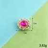 Popular hebilla de flor de aleación con pedrería de cristal para accesorios de cabello, zapatos, ropa, bolsos, accesorios para la cabeza, joyería DIY, suministro directo del fabricante