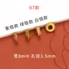 Accesorios Chapados en Oro que Conservan el Color Joyería DIY Oro Antiguo Microincrustado Circonita Circonita Colorida Cuentas Espaciadoras para Pulseras Tejido Piezas Espaciadoras