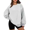 Moletom Esportivo Solto com Gola Redonda para Primavera, Outono e Inverno para Homens e Mulheres, Moletons, Moletons Pulôver, Tops Casuais de Manga Longa