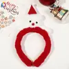 Faixa de Cabeça de Natal Transfronteiriça Qiyue Faixa de Cabeça com Galhos de Rena Decorações de Natal Fivela Plástica para Cabeça de Crianças Decoração de Festa