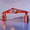 Año Nuevo Nuevo Estilo Chino Pantalla Iluminada para Fachada de Tienda Pantalla Comercial Dispositivo de Pantalla para Fachada de Tienda Atractivo para Celebridades de Internet Accesorios para Fotos