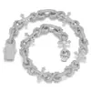 Cadena Cubana de Cruz de Espinas en Forma de 8 Transfronteriza Europea y Americana Joyería Hip-Hop Collar de Circonita Joyería de Alta Gama para Hombre Personalización