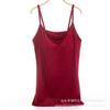 Camisola Longa de Comércio Exterior com Bojos, Costas Bonitas, Roupa Íntima Modal Tudo-em-Um, Tomara-que-caia, Base Envolvente no Peito, Pode Ser Usada por Fora
