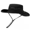 Sombrero de Vaquero Occidental para Hombre, Sombrero de Sol de Verano para Exteriores, Sombrero para Montañismo, Viajes, Pesca, Sombrero de Pescador, Secado Rápido, Transpirable, Sombrero de Protección Solar