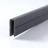 Fornecimento Direto da Fábrica Tira de Fixação de PVC Cinza em Forma de U Material para Placa Ranhura para Fixação de Vidro Perfil Extrudado de Plástico Personalizável
