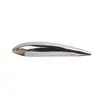 Broche Simples de Metal Moda Feminina Toque de Luxo Ornamento Oval para o Peito Acessório Versátil Outono Inverno Broche Irregular Brilhante