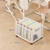 Estantería de almacenamiento, carrito móvil para dormitorios estudiantiles, caja de almacenamiento para libros, perfecta para colocar libros y bolsas debajo de los escritorios en las aulas