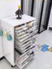 Gabinete de Almacenamiento con Cajones, Gabinete de Almacenamiento para Cosméticos, Gabinete de Almacenamiento de Múltiples Niveles para Snacks y Juguetes en el Dormitorio y la Sala de Estar, de Pie