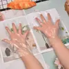 Guantes desechables, removibles, engrosados, película sanitaria de plástico transparente, protectores para comer, cocina del hogar, cubiertas para manos ecológicas