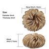 [Listo para envío transfronterizo] Peluca con banda para el cabello rizado, bolsa para el cabello, diadema europea y americana con moño esponjoso, banda para el cabello, fabricante de moño flor
