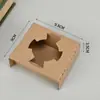 Portavasos Corrugado Caja de Papel Kraft Caja de Cartón Corrugado para Café Fijo para Comercio Base para Vaso de Té con Leche para Llevar Portavasos Doble