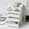 Caixa de Armazenamento Casual Tipo Gaveta para Mesa de Escritório em Casa Caixa de Arquivos A5 Caixa de Armazenamento à Prova de Poeira para Detritos de Dormitório Estudantil