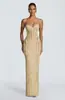 Vestido Largo de Encaje sin Tirantes Estilo Europeo y Americano 2026 con Exquisito Encaje Vertical, Corte Bodycon, Vestido de Fiesta para Mujer