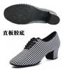 Zapatos de Baile Latino para Mujer con Tacón Medio-Alto, Adecuados para Práctica de Danza Yoga, Baile de Salón y Zapatos de Maestro, Transpirables