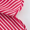 Camisa de Rayas con Puños de Retazos para Mujer, Estilo Casual Suelto Europea y Americana, Aspecto Adelgazante, Nueva Colección Verano 2026 1971/072