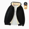 Chaqueta de Lana de Cordero de Otoño Transfronteriza para Hombre, Sudadera Cálida de Polar de Peso Pesado para Hombre, Chaqueta de Invierno para Jóvenes para Hombre