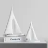 Adornos Nórdicos Simples de Arte Velero para Hogar Sala de Estar Gabinete de Vino Gabinete de TV Entrada Lujo Ligero Moderno Decoraciones de Estudio