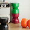 Mesa Auxiliar Creativa Nórdica Cronógrafo Reloj de Arena Mesa de Esquina Mesa de Centro para Sofá de Diseño Hogar para Apartamento Pequeño Popular en Internet Taburete Bajo para Cambiarse los Zapatos